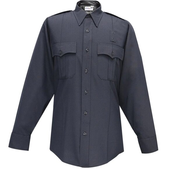 Flying Cross Tops - NWT Flying Cross Justice LS Shirt Women’s 48 Long LAPD Navy Poly/Wool 107W84